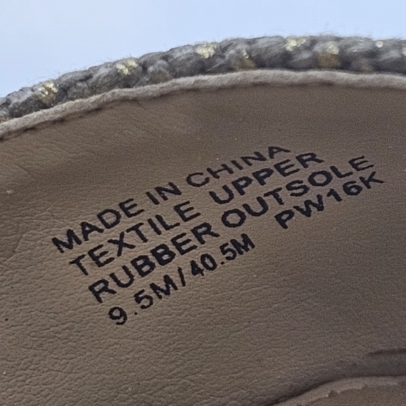 Michael Kors Damita Tan Sand Canvas Zip Wedge Espadrille Platform Sandal Sz 9.5 - Picture 10 of 12